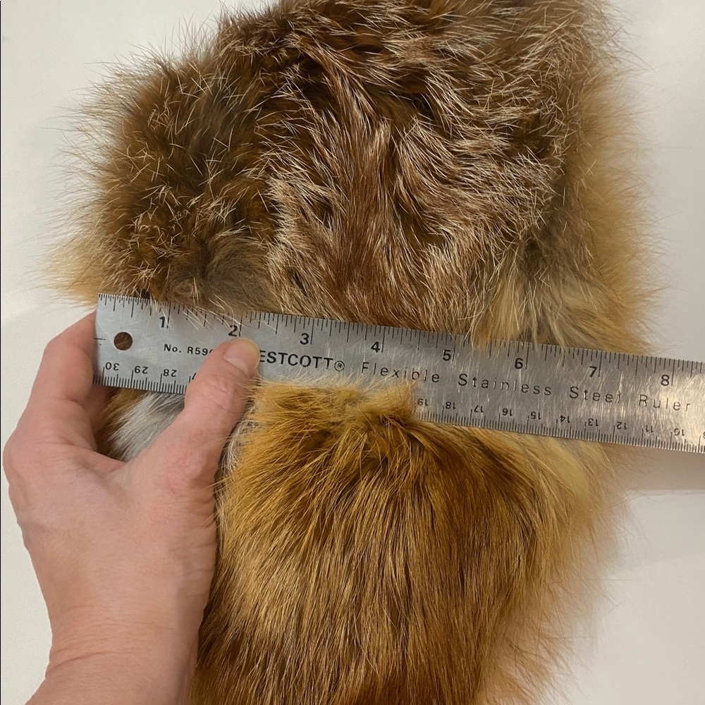 Vintage Brown Fur Hat Genuine Fur Winter Cold Weather Size 52” - Picture 10 of 14